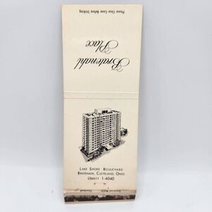 Vintage Matchbook Bratenahl Place Cleveland Ohio Lake Erie Condos Collectible